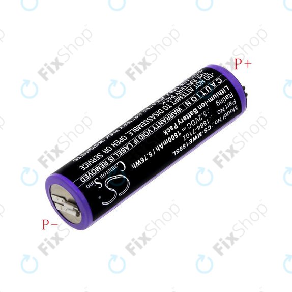 Akkumulátor Moser Ermila 1884, 1885, Wahl 1884 LI+PRO, Wahl Ermila 1884, 1885, 1800mAh, LiFePO4, 3.2V, -, HQ