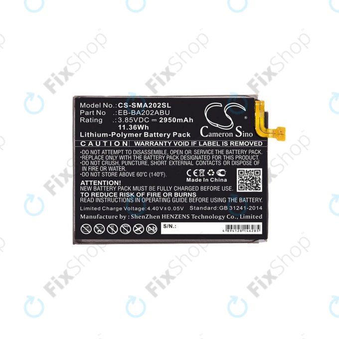 Samsung Galaxy A20e A202F - Akkumulátor EB-BA202ABU 2950mAh HQ