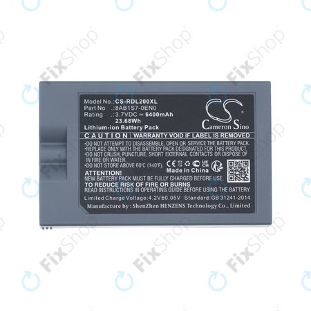 Akkumulátor Ring Video Doorbell 2, 3, 4, 6400mAh, Li-Ion, 3.7V, 8AB1S7-0EN0, HQ