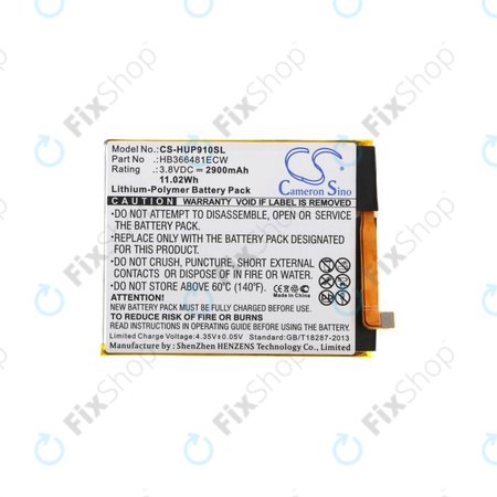 Huawei P9, P9 Lite, P10 Lite, P20 Lite, P Smart, Y6 (2018), Y6 Prime (2018), Y7 (2018), Y7 Prime (2018), Honor 7A, 8, 9 Lite - Akkumulátor HB366481ECW 2900mAh HQ