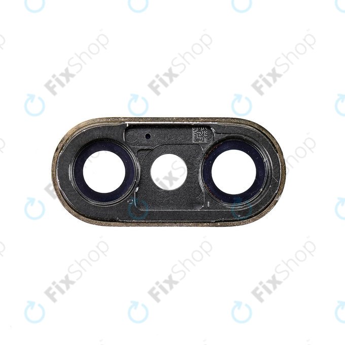 Apple iPhone XS Max - Kamera Üveg Kerettel (Gold)