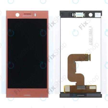 Sony Xperia XZ1 Compact G8441 - LCD Kijelző + Érintőüveg (Twilight Pink) - 1310-2241 Genuine Service Pack