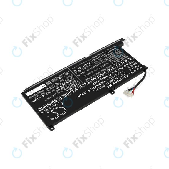 Akkumulátor HP Pavilion Gaming 15,16, Spectre X360 15, 4500mAh, Li-Pol, 11.55V, 3ICP6/60/72, HQ