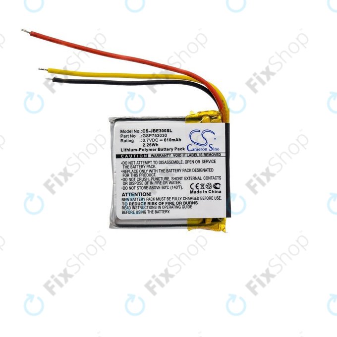 Akkumulátor JBL Everest Elite 300, E45BT, E55BT, Live 650BT NC, 610mAh, Li-Pol, 3.7V, GSP753030, HQ