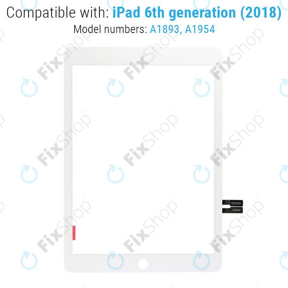 Érintőüveg iPad (6th Gen 2018), White