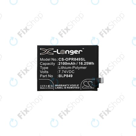 Realme GT 5G RMX2202, GT Neo RMX3031 - Akkumulátor BLP849 2100mAh HQ