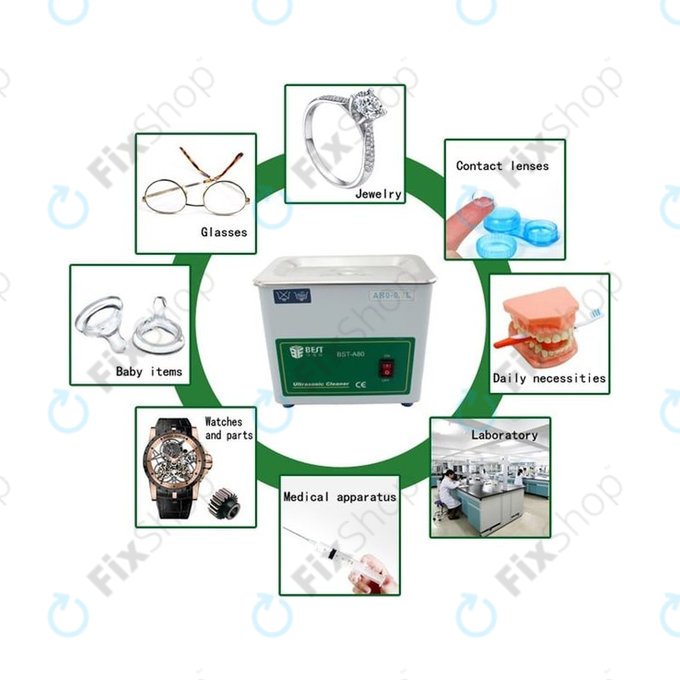 Best BST-A80 - Ultrahangos Tisztító (Rozsdamentes Acél) - 0.7L