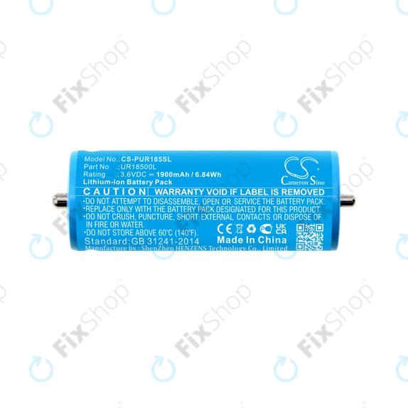 Akkumulátor Braun Silk-épil 5, Silk-épil 7, Silk-épil 9, 1900mAh, Li-Ion, 3.6V, UR18500L, HQ