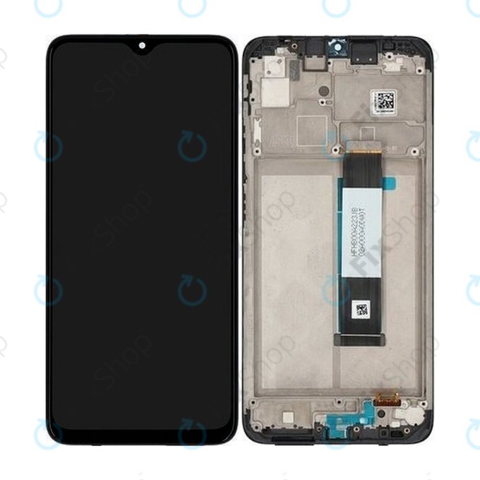 Xiaomi Redmi 9T - LCD Kijelző + Érintőüveg + Keret (Carbon Gray) - 560001J19S00 Genuine Service Pack