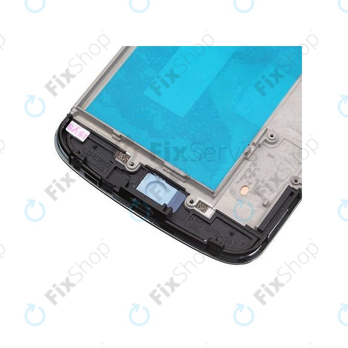 LG Nexus 4 E960 - LCD Kijelző + Érintőüveg + Keret (Black) TFT