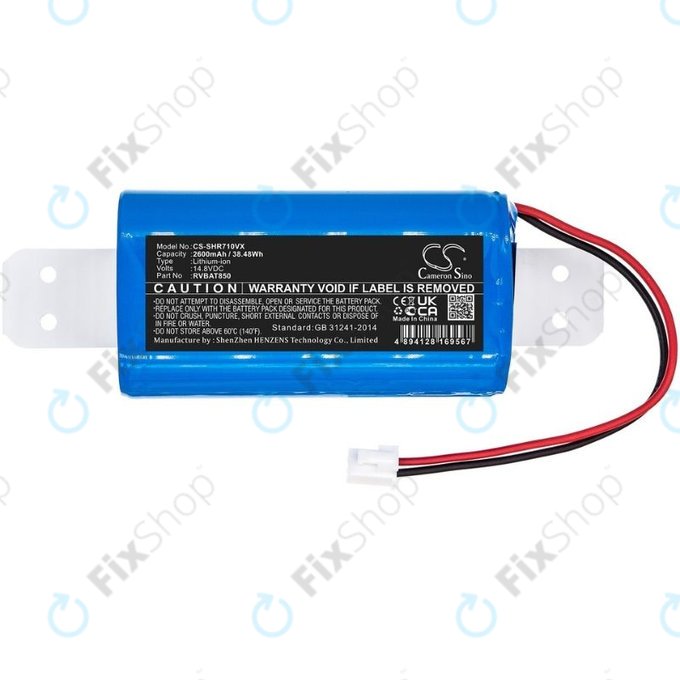 Shark Clean RV2600WA, RV2600WD, RV2600WS - Akkumulátor RVBAT850 Li-Ion 14.8V 2600mAh HQ