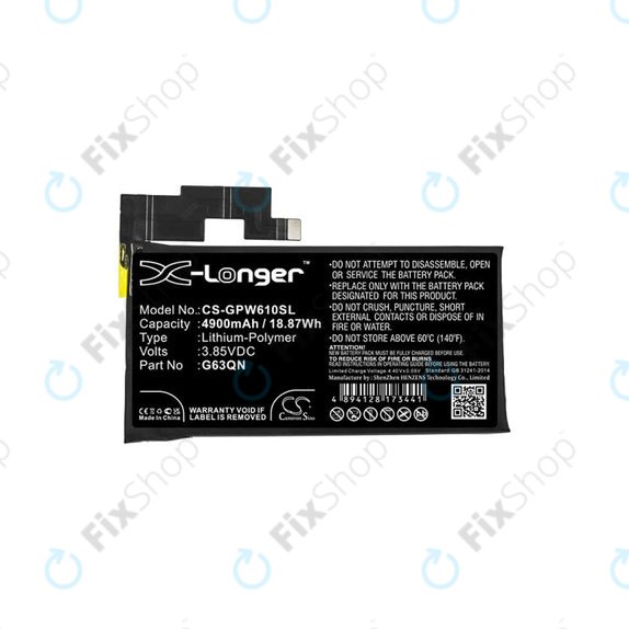 Google Pixel 6 Pro - Akkumulátor G63QN 4900mAh HQ