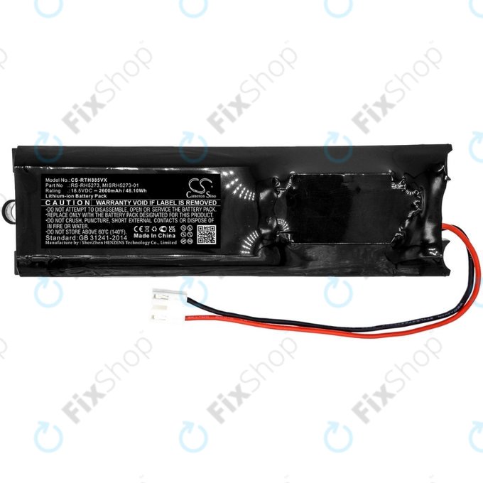 Rowenta Air Force Extreme RH-series, Tefal TY-series - Akkumulátor RS-RH5273, MISRH5273-01 Li-Ion 18.5V 2600mAh HQ