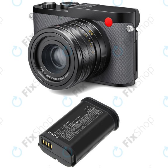 Akkumulátor Leica Q2, Q3, SL2, SL2s, 2600mAh, Li-Ion, 7.2V, BP-SCL6, HQ