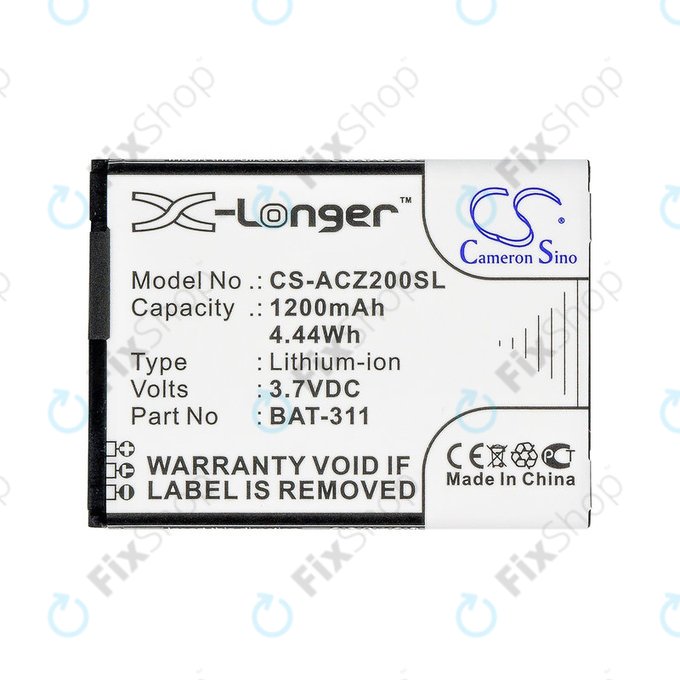 Akkumulátor Acer Liquid Z200, BAT-311, Li-ion, 3.7V, 1200mAh, HQ