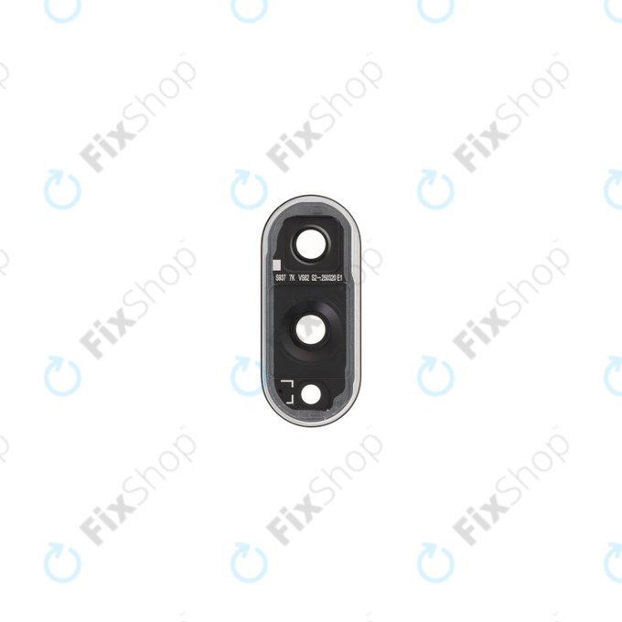 Samsung Galaxy S25 Edge - Hátlapi Kameralencse Üveg + Keret (Titanium Jetblack)