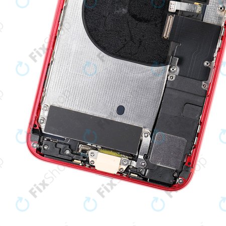 Apple iPhone 8 Plus - Hátsó Ház Apró Alkatrészekkel (Red)