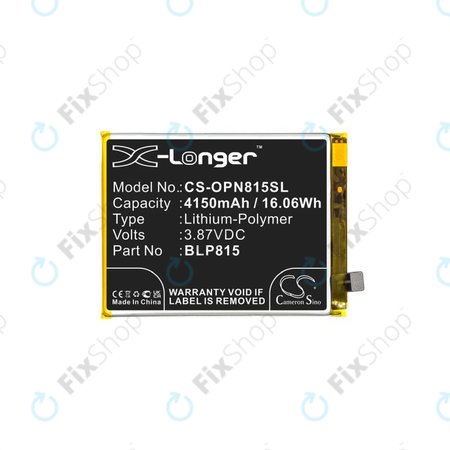 OnePlus Nord N10 5G - Akkumulátor BLP815 4150mAh HQ