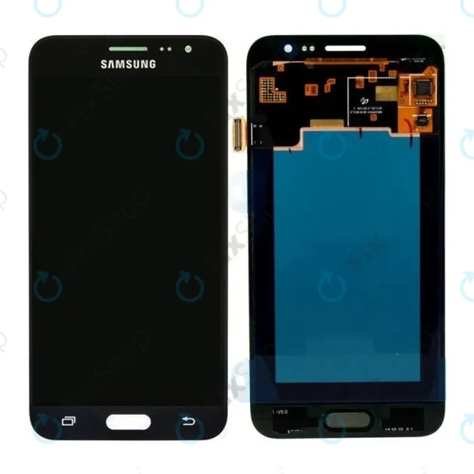 Samsung Galaxy J3 J320F (2016) - LCD Kijelző + Érintőüveg (Black) - GH97-18414C, GH97-18748C Genuine Service Pack