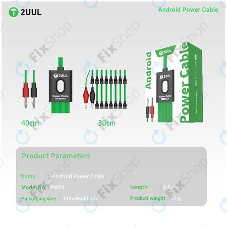 Android szerviz tápkábel, 16-az-1-ben, 2UUL PW04