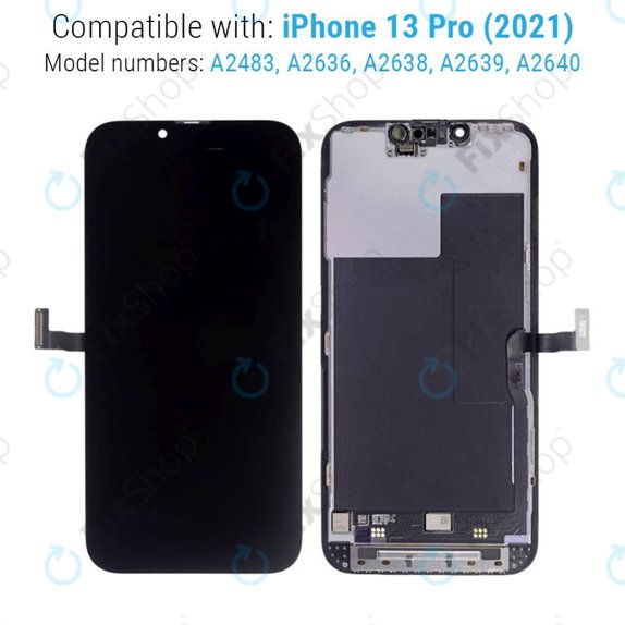 Kijelző iPhone 13 Pro, Érintőüveg kerettel, Refurbished