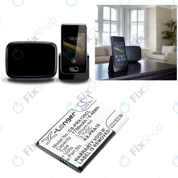 Akkumulátor Panasonic KX-PRX110, 120, 150, 1750mAh, Li-Ion, 3.7V, KX-PRA10, HQ