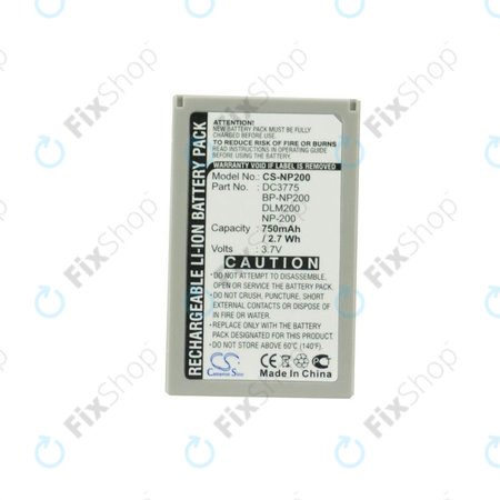 Akkumulátor Minolta DiMAGE X, Xi, Xt, Xt Biz, Xg, 750mAh, Li-Ion, 3.7V, NP-200, HQ