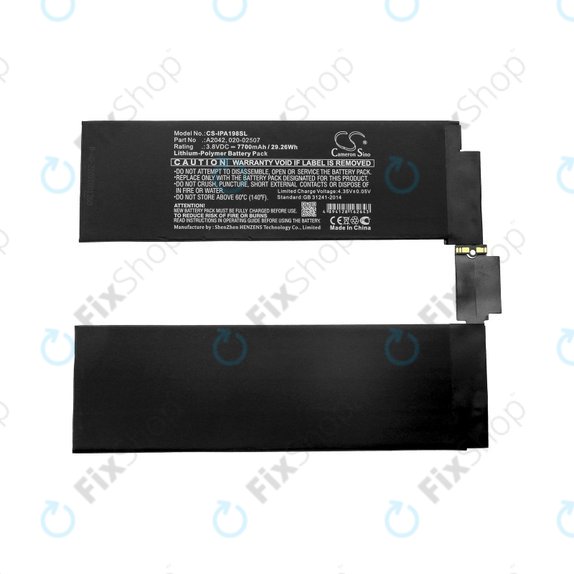 Apple iPad Pro 11.0 (1st Gen 2018) - Akkumulátor A2042, 020-02507 7700mAh HQ
