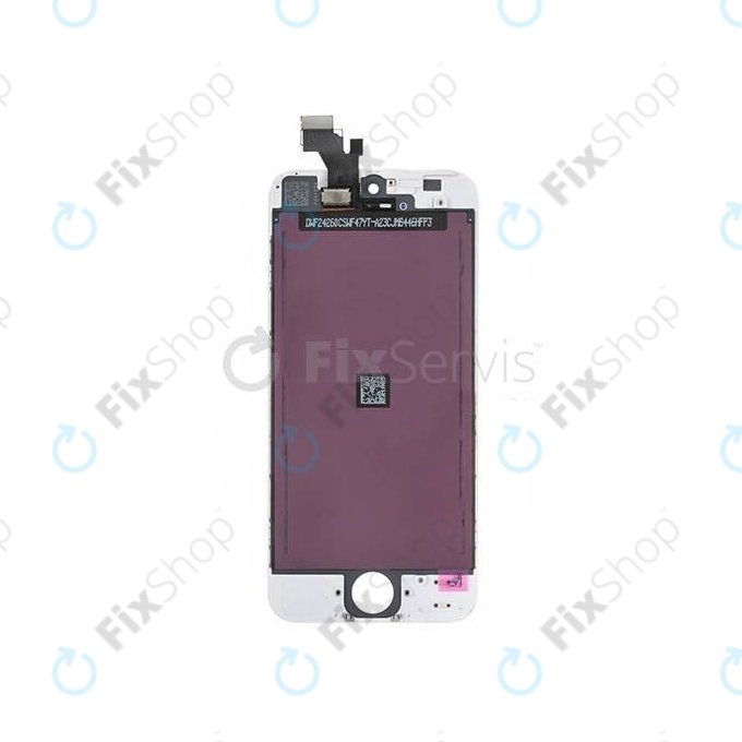 Apple iPhone 5 - LCD Kijelző + Érintőüveg + Keret (White) TFT