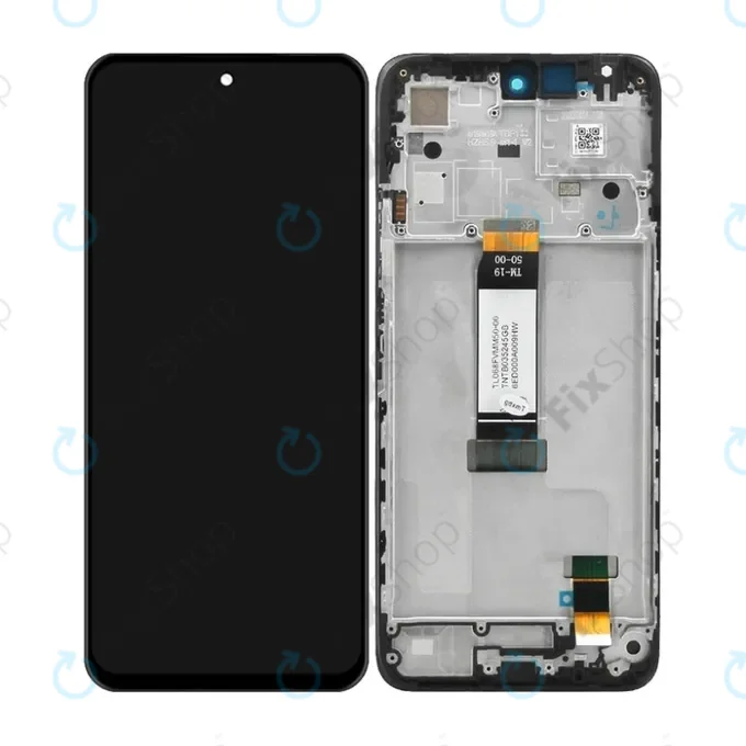 Xiaomi Redmi 12 23053RN02A 23053RN02Y 23053RN02I - LCD Kijelző + Érintőüveg + Keret (Midnight Black) TFT