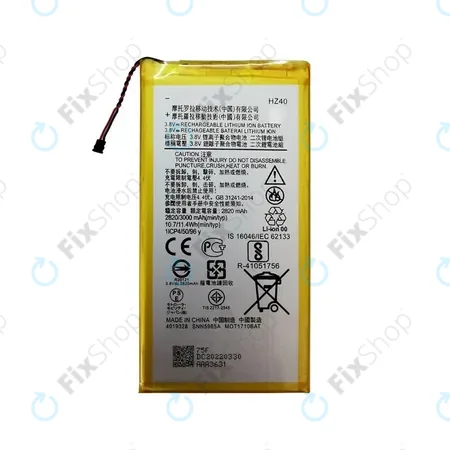 Motorola Moto Z2 Play XT1710-09 - Akkumulátor HZ40 3000mAh