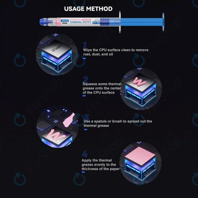 iFixes i086 Pink Performance Thermal Compound - hővezető paszta telefonhoz/tablethez, 8g