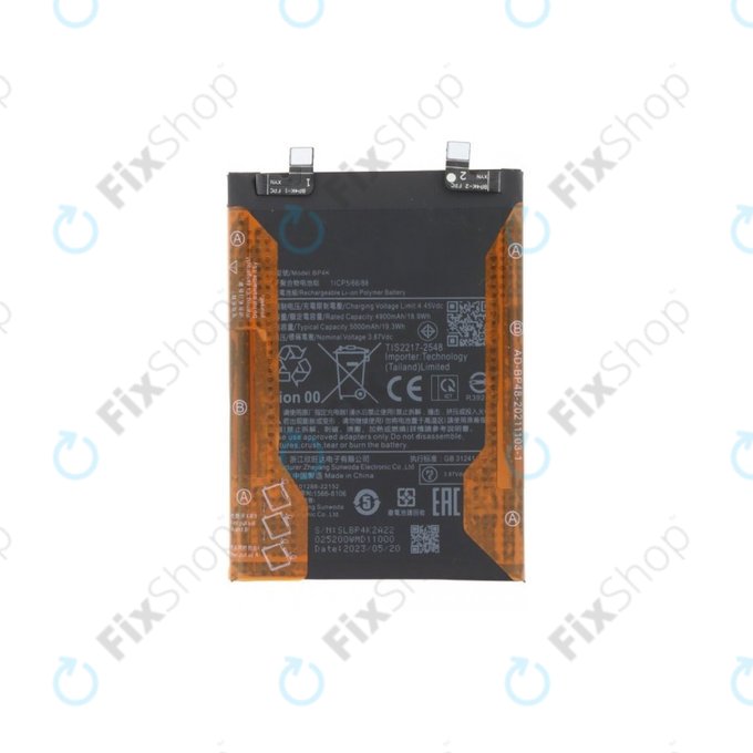 Xiaomi Poco F5, X5 Pro, Redmi Note 12 Pro 5G - Akkumulátor BP4K 5000mAh
