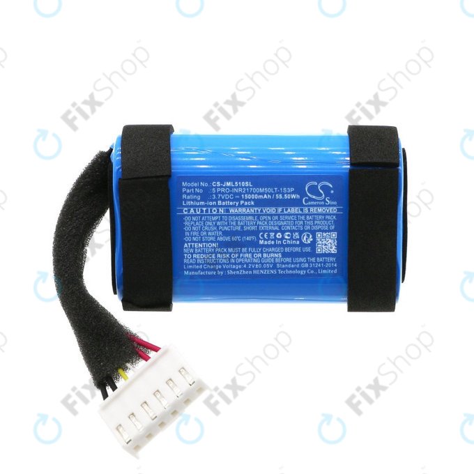 Akkumulátor JBL Charge 5 WiFi, 15000mAh, Li-Ion, 3.7V, 5 PRO-INR21700M50LT-1S3P, HQ