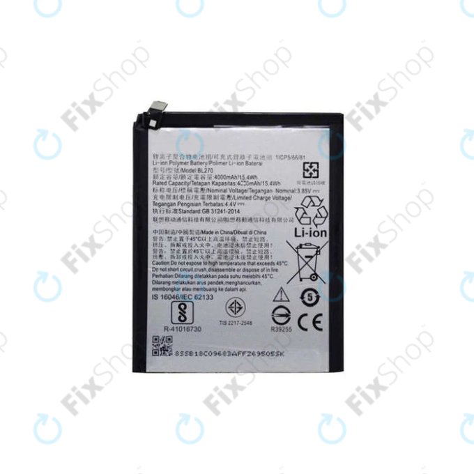 Motorola Moto G6 Play XT1922, Lenovo K6 Note, Moto E5 XT1944 - Akkumulátor BL270 4000mAh