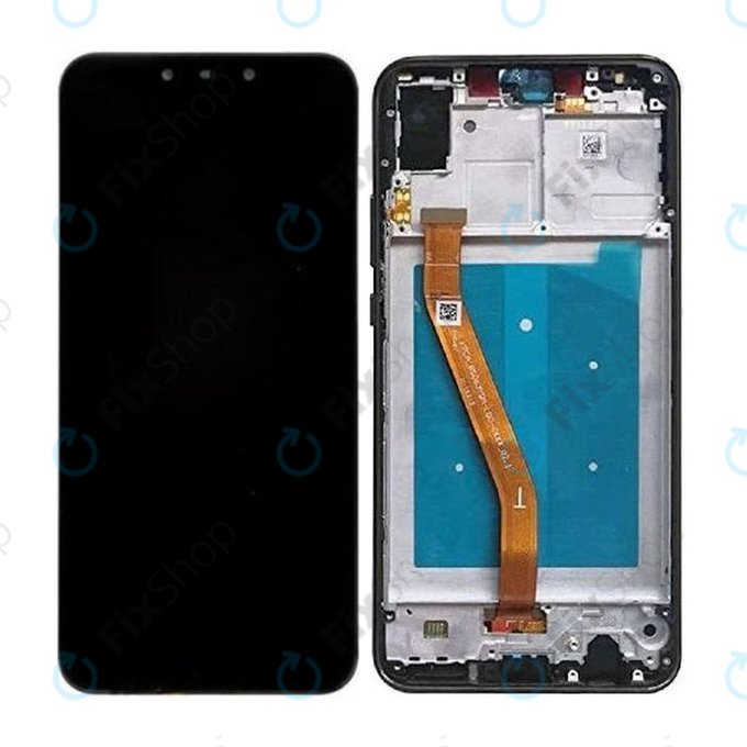 Huawei Nova 3 - LCD Kijelző + Érintőüveg + Keret (Black) TFT