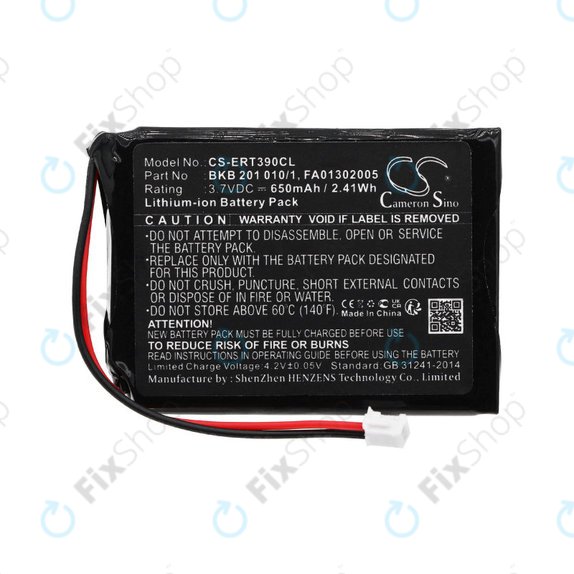 Akkumulátor Ascom, Avaya, Ericsson, Telstra, 650mAh, Li-Ion, 3.7V, FA01302005, HQ
