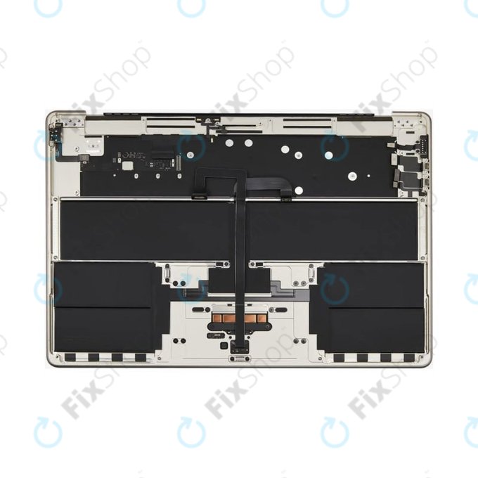 Felső billentyűzetkeret MacBook Air 15", A3114 (2024), US billentyűzettel és akkumulátorral, Starlight, 661-40268, Genuine Apple