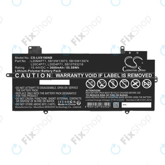 Akkumulátor Lenovo Thinkpad X1 Carbon G9, G10, X1 Yoga Gen 6, 7, 3600mAh, Li-Pol, 15.44V, 5B10W13973, HQ