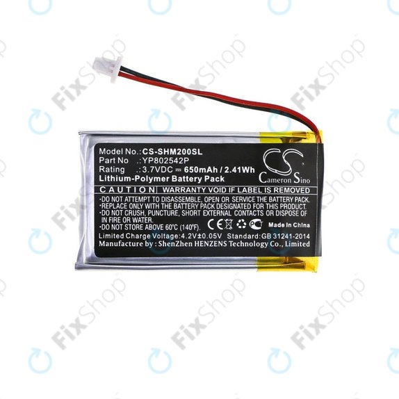 Akkumulátor Sena SMH-10s, SMH-20s, 650mAh, Li-Pol, 3.7V, YP802542P, HQ