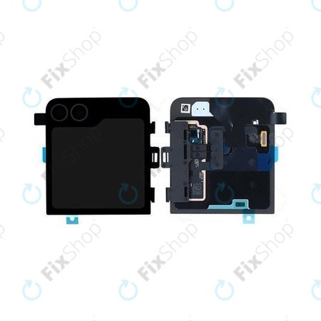 Samsung Galaxy Z Flip 6 F741B - LCD Kijelző + Érintőüveg + Keret (Külső) (Crafted Black) - GH97-30012E Genuine Service Pack