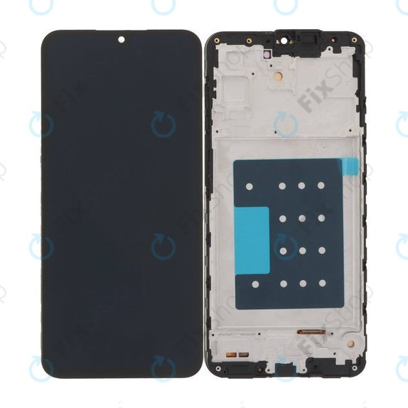 Samsung Galaxy A17 A176B - LCD Kijelző + Érintőüveg + Keret (Black) TFT