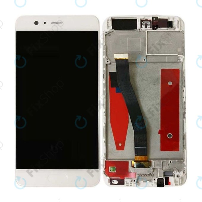 Huawei P10 - LCD Kijelző + Érintőüveg + Keret (White) TFT