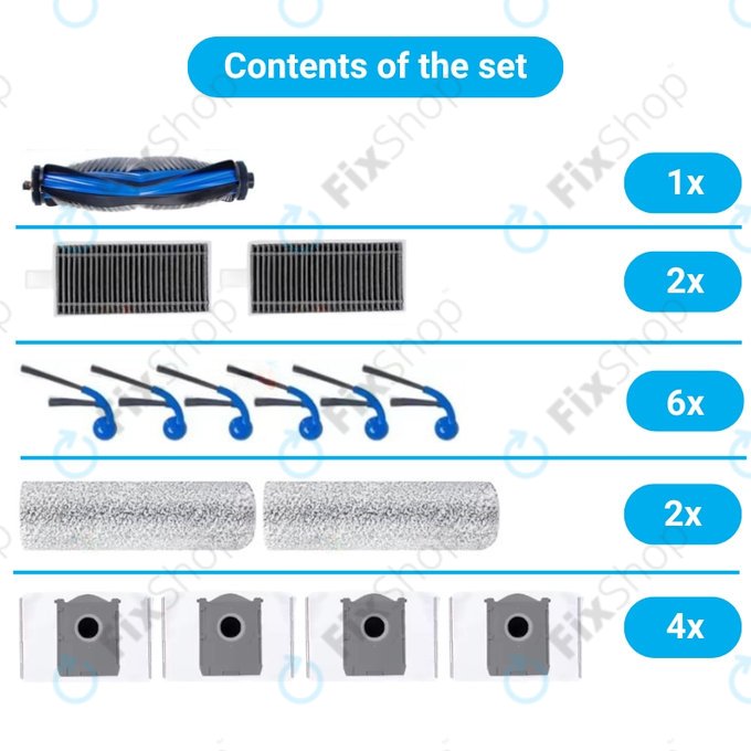 Ecovacs T80 Omni, T80 - Komplett kiegészítő készlet