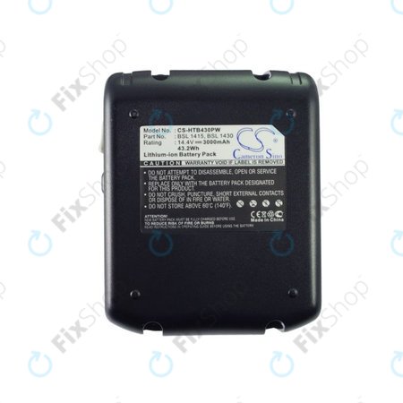 Akkumulátor Hitachi C 14dsl, Dv 14dbl, Wh 14dbl, 3000mAh, Li-Ion, 14.4V, BSL 1415, BSL 1430, HQ