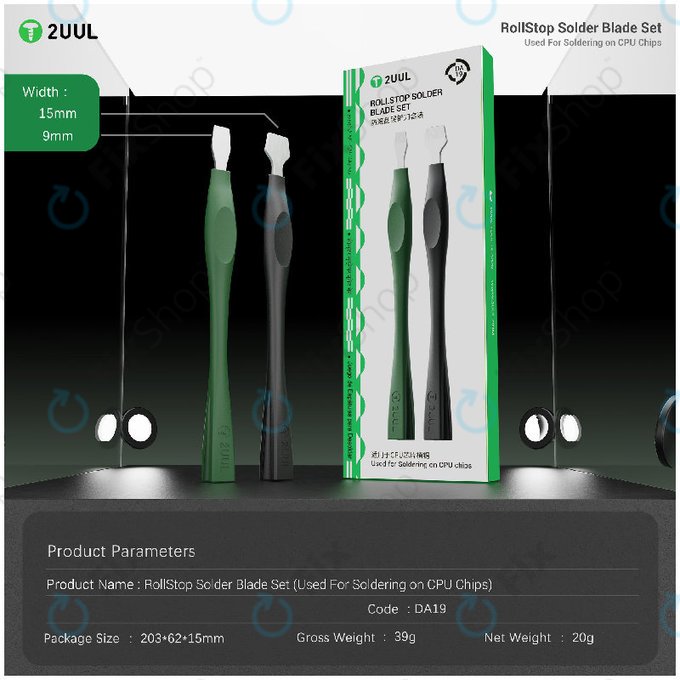 IC tisztító és ragasztóeltávolító pengekészlet, 2UUL DA19