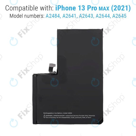 Akkumulátor iPhone 13 Pro Max, 4352mAh, A2653, Service Pack