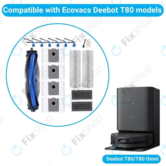 Ecovacs T80 Omni, T80 - Komplett kiegészítő készlet