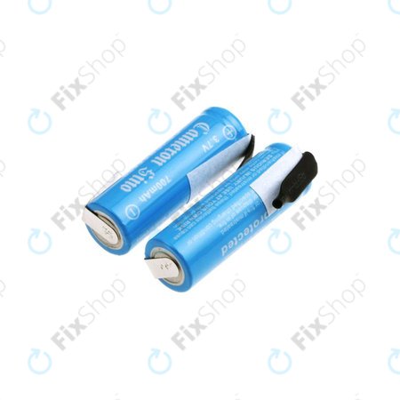 Akkumulátor 14430 szerelőlemezekkel, 650mAh, Li-Ion, 3.7V, HQ