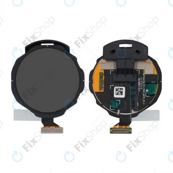 Samsung Galaxy Watch 4 Classic 46mm R895 - LCD Kijelző + Érintőüveg + Keret (Black) - GH96-14426A Genuine Service Pack